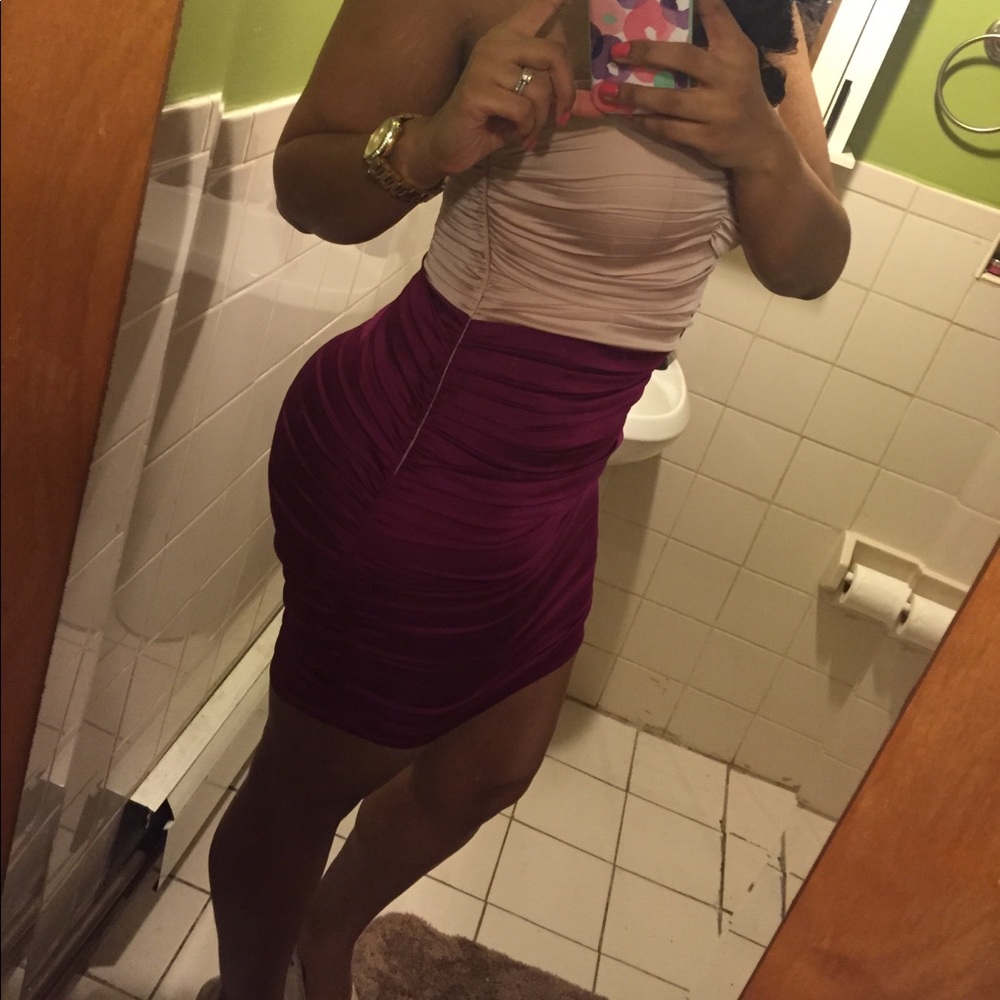 Strapless ombré Dress